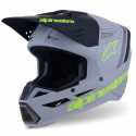Casco SM3 Radium ECE06 Grigio Opaco Giallo