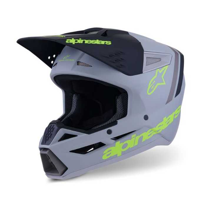 Helmet SM3 Radium ECE06 Matt Grey Yellow