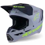 Casco SM3 Radium ECE06 Grigio Opaco Giallo