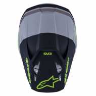 Casco SM3 Radium ECE06 Grigio Opaco Giallo