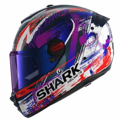 Helmet Spartan RS Carbon Zarco Signature Carbon White Violet