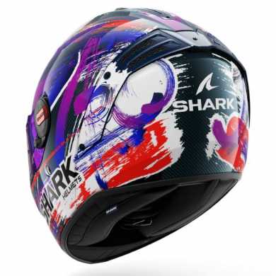 Casco Spartan RS Carbon Zarco Signature Carbonio Bianco Viola