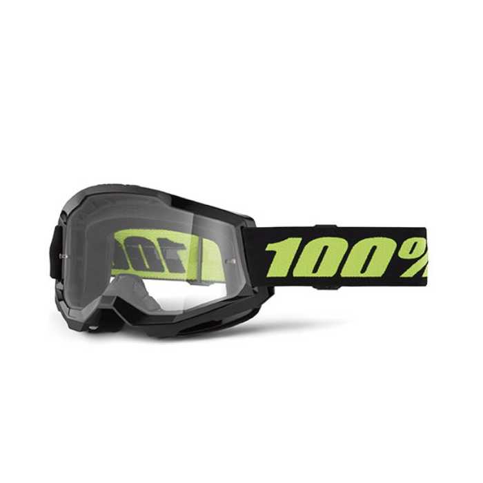 Maschera Strata 2 Solar Eclipse Nero Giallo Lente Trasparente