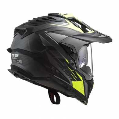 Casco MX701 06 Explorer Carbon Focus Grigio Giallo