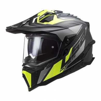 Casco MX701 06 Explorer Carbon Focus Grigio Giallo