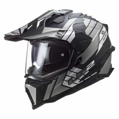 Casco MX701 Explorer Atlantis 06 Nero Argento