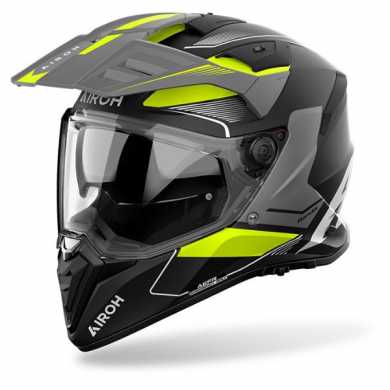 Casco Airoh Bandit Tune Nero Opaco Giallo