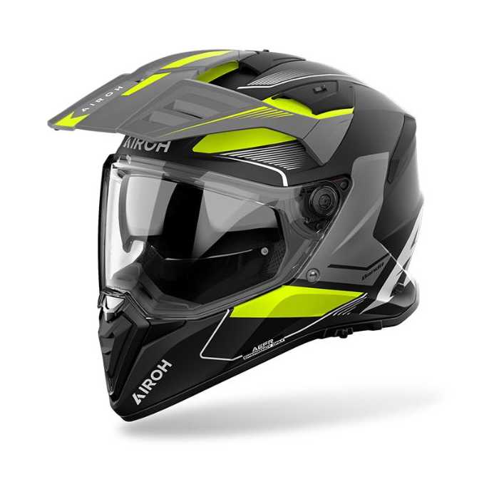 Casco Airoh Bandit Tune Nero Opaco Giallo