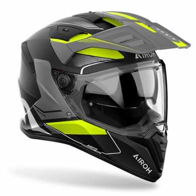 Airoh Helmet Bandit Tune Matt Black Yellow