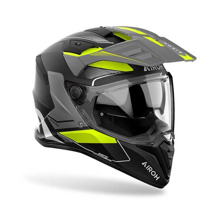 Airoh Helmet Bandit Tune Matt Black Yellow