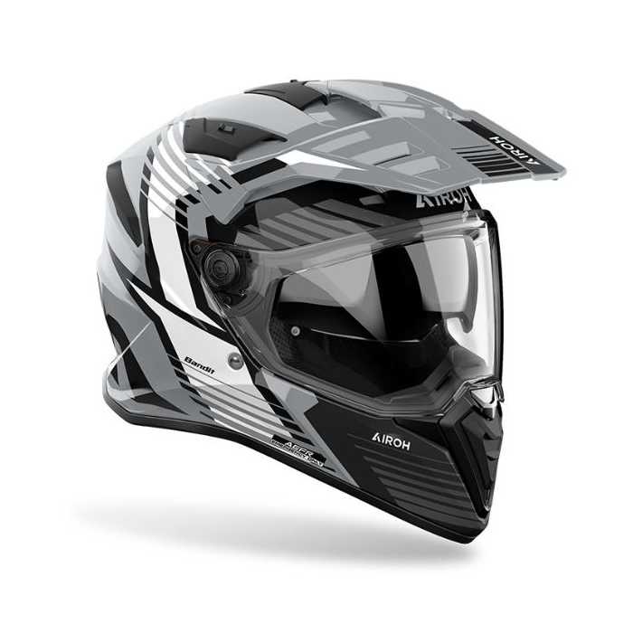 Airoh Helmet Bandit Spicy Grey White