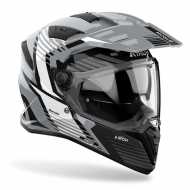 Casco Airoh Bandit Spicy Grigio Bianco