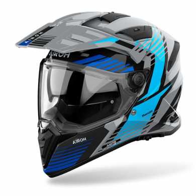 Casco Airoh Bandit Spicy Grigio Blu
