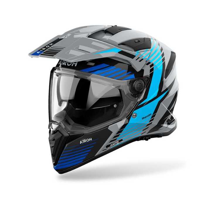 Airoh Helmet Bandit Spicy Grey Blue
