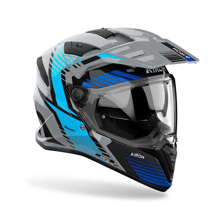 Airoh Helmet Bandit Spicy Grey Blue