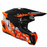 Casco Twist 3 Dirt Matt Nero Opaco Arancio