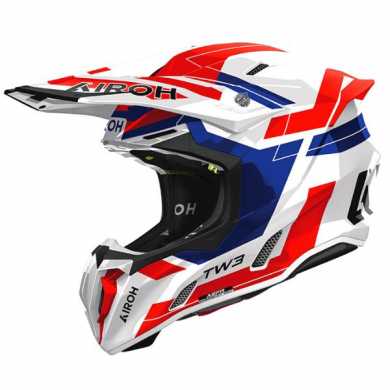 Helmet Twist 3 Dynasty White Blue Red