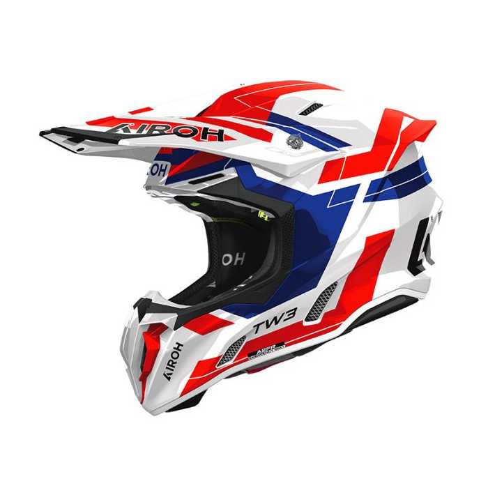 Helmet Twist 3 Dynasty White Blue Red