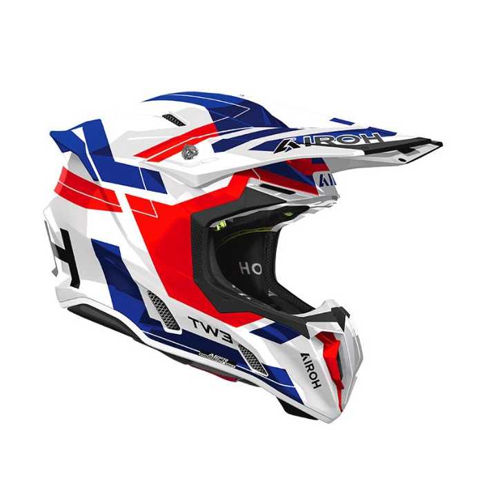 Casco Twist 3 Dynasty Bianco Blu Rosso