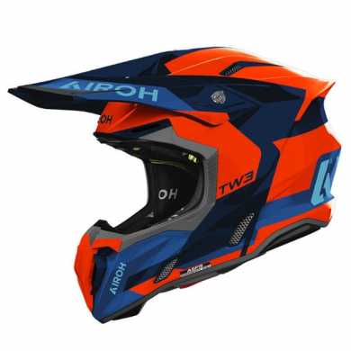 Casco Twist 3 Fancy Arancio Blu Opaco