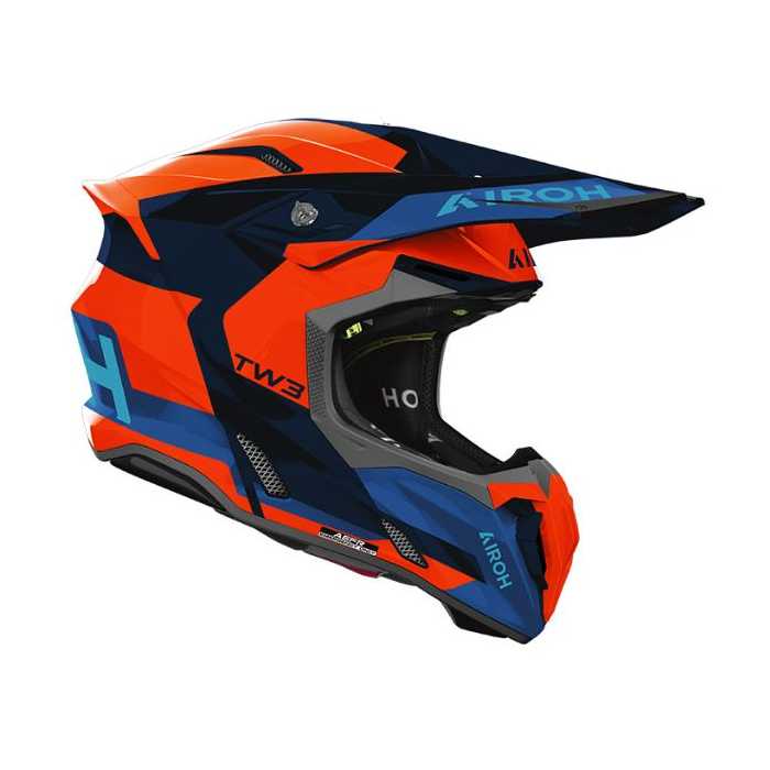 Casco Twist 3 Fancy Arancio Blu Opaco