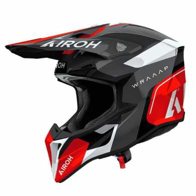 Casco Wraaap 06 Conquer Grigio Rosso