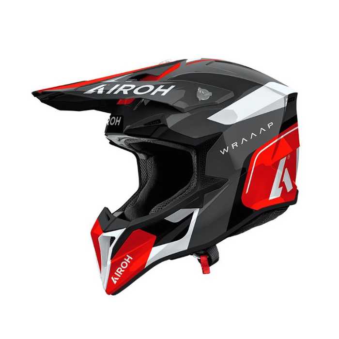Casco Wraaap 06 Conquer Grigio Rosso