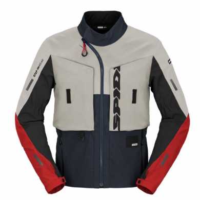 Frontier Jacket Grey Blue Red