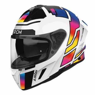 Casco Airoh Spark 2 Lively Rainbow Bianco Multicolor
