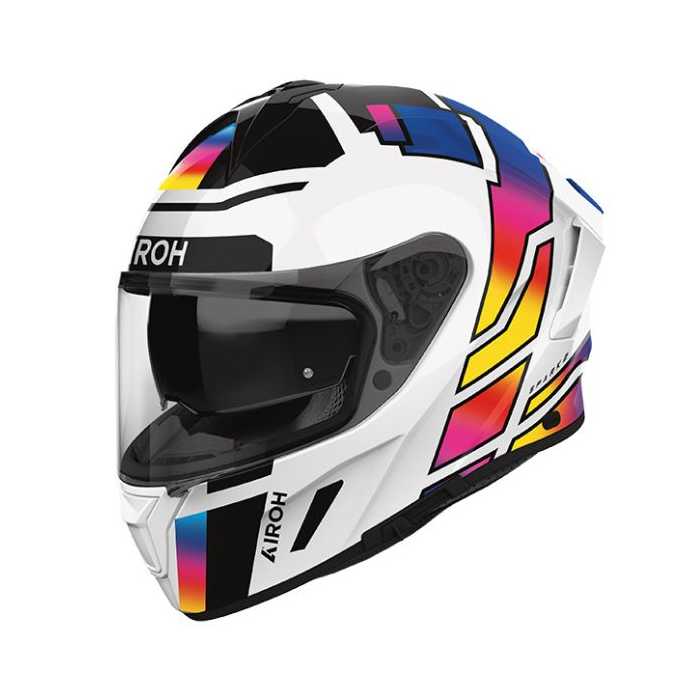 Casco Airoh Spark 2 Lively Rainbow Bianco Multicolor