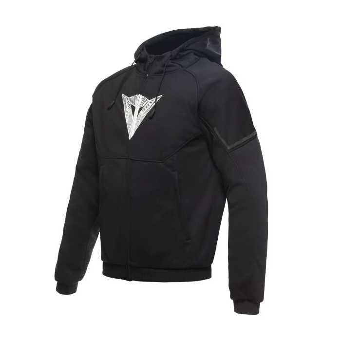 Giubbotto Daemon-X Safety Hoodie Full Zip Nero Bianco
