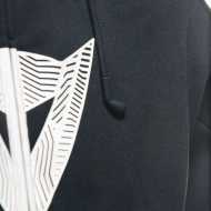 Giubbotto Daemon-X Safety Hoodie Full Zip Nero Bianco