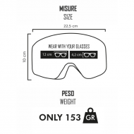 Maschera Magnetic Ethen MAG31 Nero Rosso Lente Rossa