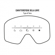 Maschera Magnetic Ethen MAG34 Nero Giallo Lente Rossa