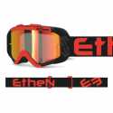Maschera Ethen 05R Nero Rosso Lente Rossa