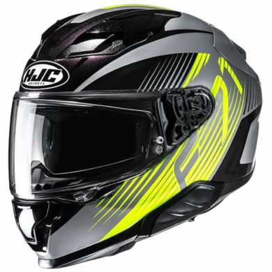 Casco F71 Catos MC3H Nero Giallo