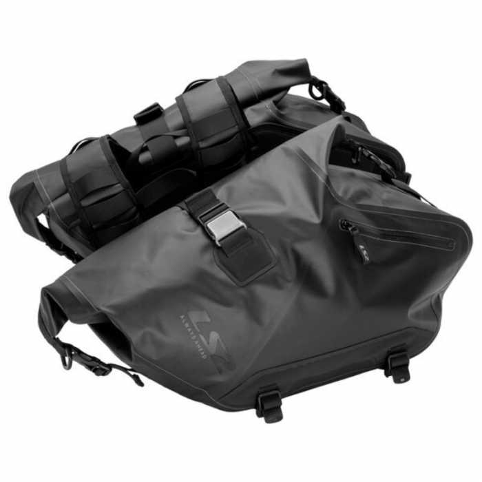 Couple Side Bags Panniers Move Ahead Waterproof 20+20 lt Black