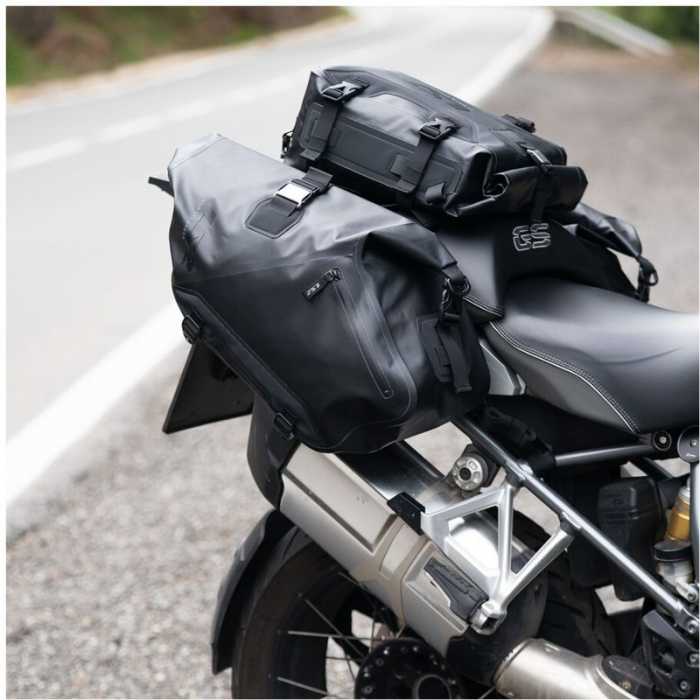 Couple Side Bags Panniers Move Ahead Waterproof 20+20 lt Black