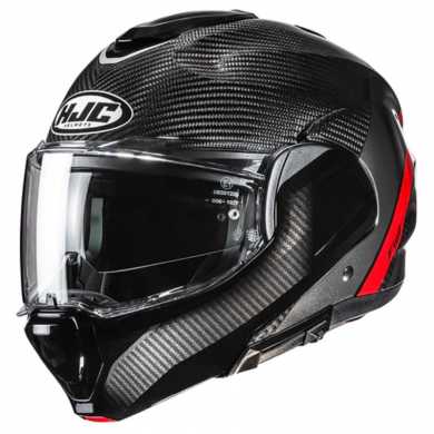 HJC Helmet F100 Stan Carbon Red MC1