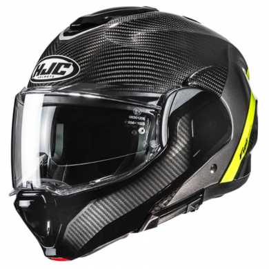 HJC Helmet F100 Stan Carbon Yellow MC3H