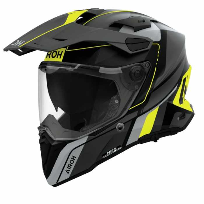 Casco Commander2 Skip Antracite Giallo Opaco
