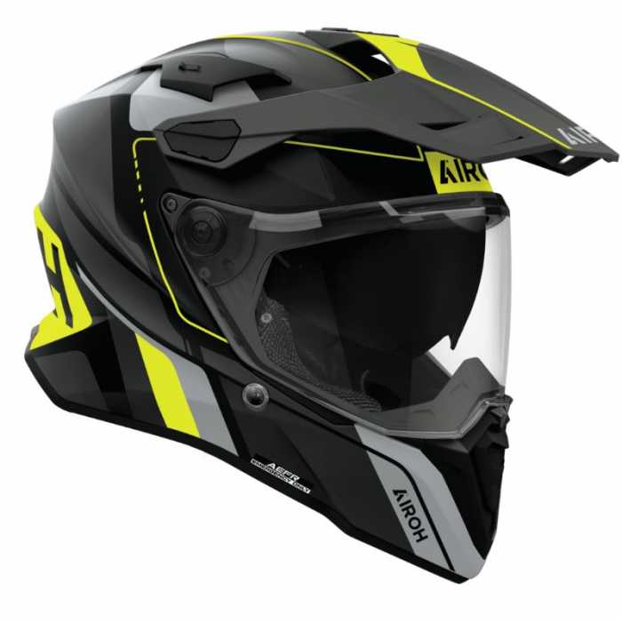 Casco Commander2 Skip Antracite Giallo Opaco