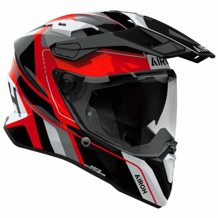 Helmet Commander2 Skip Black White Red