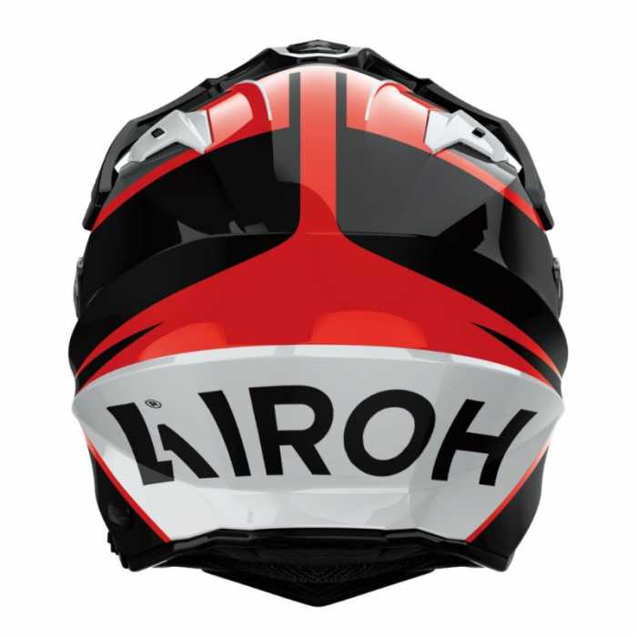 Casco Commander2 Skip Nero Bianco Rosso