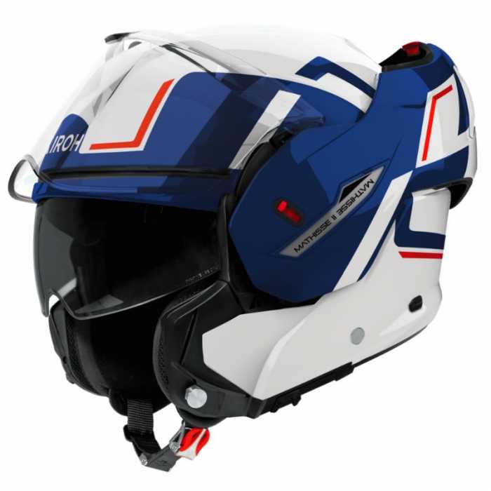 Casco Mathisse II Genius Bianco Blu Rosso