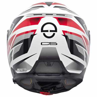Helmet C5 Zenith White Red