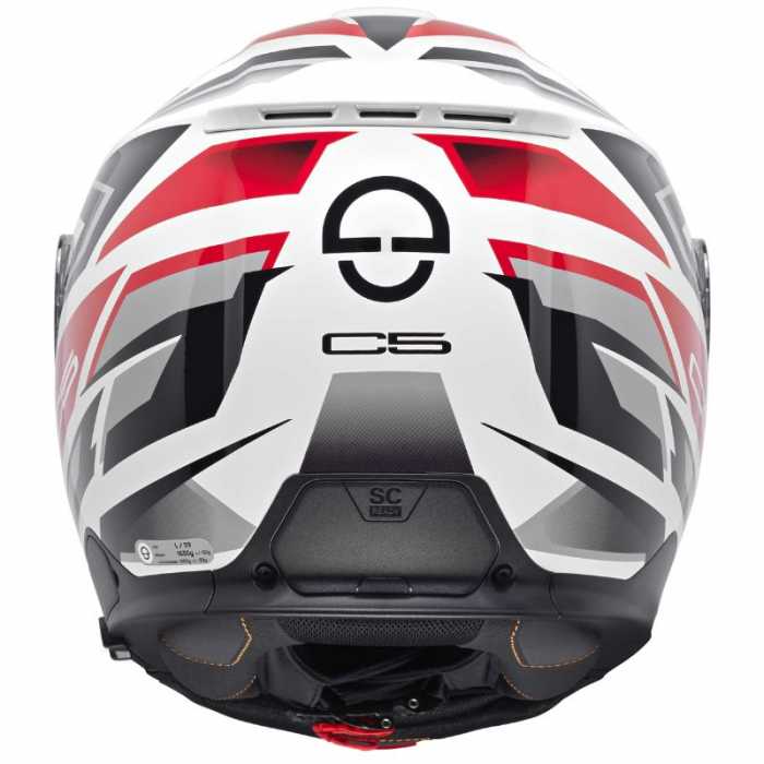 Casco C5 Zenith Bianco Rosso
