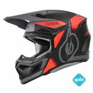 Casco 3Srs Hexx V24 Nero Opaco Rosso