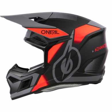 Helmet 3Srs Vision V24 Matt Black Fluo Red