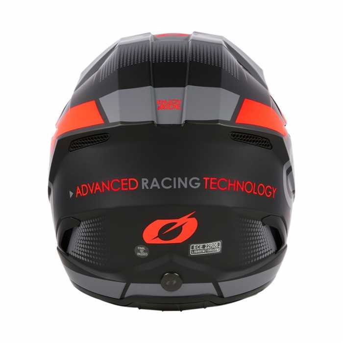 Casco 3Srs Vision V24 Nero Opaco Rosso Fluo